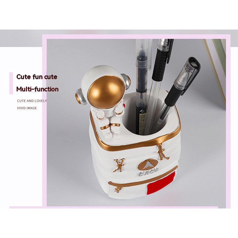 Giá Đỡ Bút Hình Phi Hành Gia Phong Cách Bắc Âu Sáng Tạo Trang Trí Bàn Học