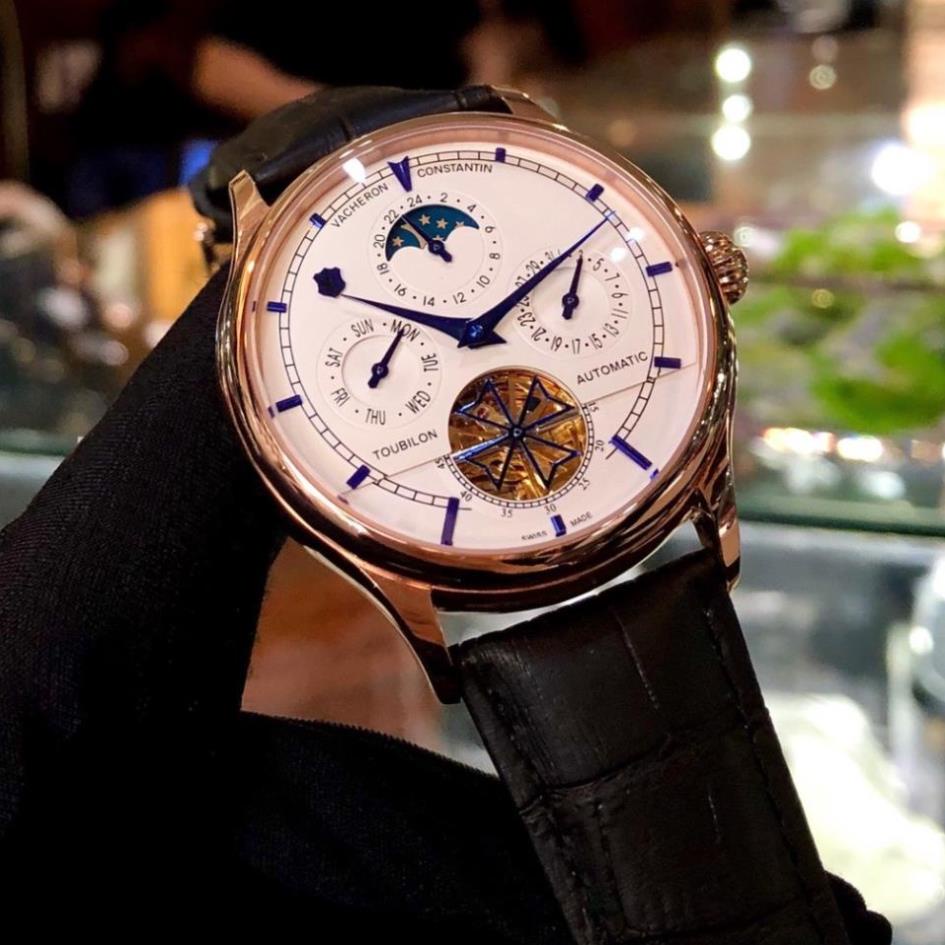 Đồng hồ Nam V.979 máy nhật, mẫu 5kim lộ cơ cánh khế, nhiều màu lựa chọn , dòng cơ Automatic size 40mm , Đồng hồ thật giá