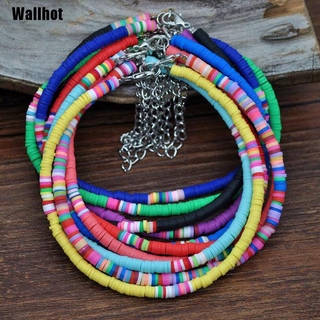 Lắc Chân Đất Sét Nhiều Màu Phong Cách Boho