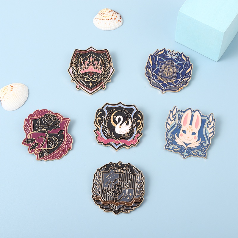 Ghim cài áo QIHE JEWELRY 6 phong cách làm quà tặng cho bạn bè