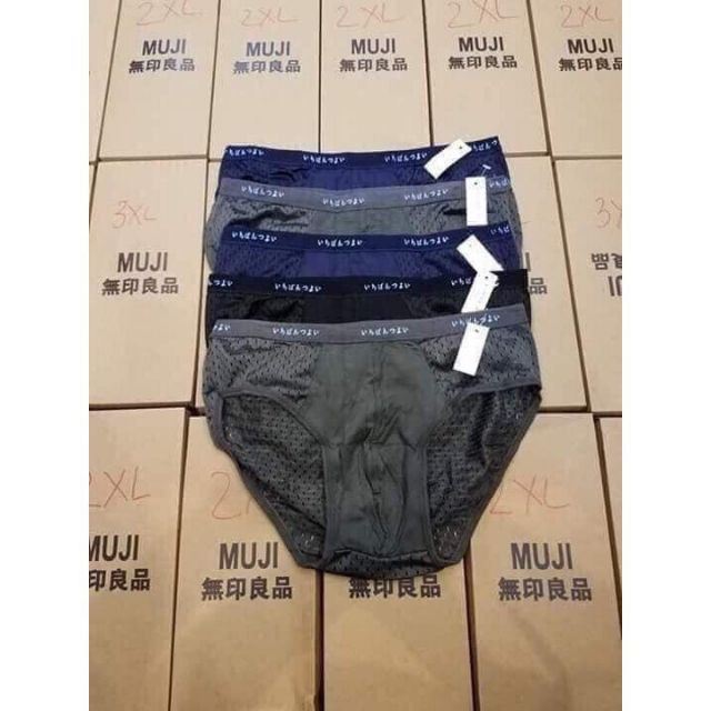 10 quần lót muji nam thông hơi không hộp