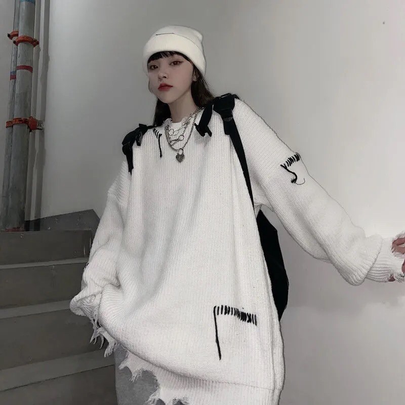 ORDER | Áo len rách viền unisex [ Lướt hết ảnh để xem ảnh thật và bảng size ]