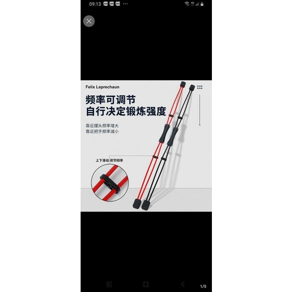 Dụng Cụ Tập Thể Dục Giảm Béo Đàn Hồi Đa Năng Felix Tại Nhà, Thanh Rung Đàn Hồi