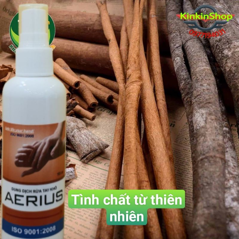 Gel xịt sát khuẩn AERIUS- Dung dịch rửa tay khô sát khuẩn, diệt khuẩn 99% Đã Được Kiểm Định | BigBuy360 - bigbuy360.vn