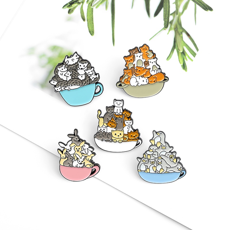 Ghim cài áo hình động vật hoạt hình dễ thương cho bé