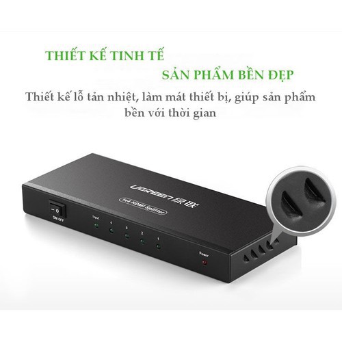 Bộ chia HDMI 1 ra 4 Ugreen 40202 - Hàng Chính Hãng