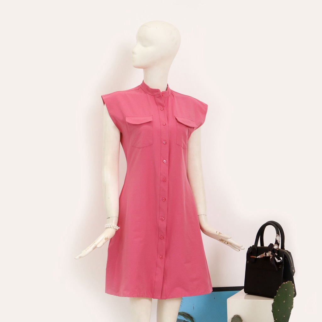 Đầm MIXX@ túi ngực hàng nút