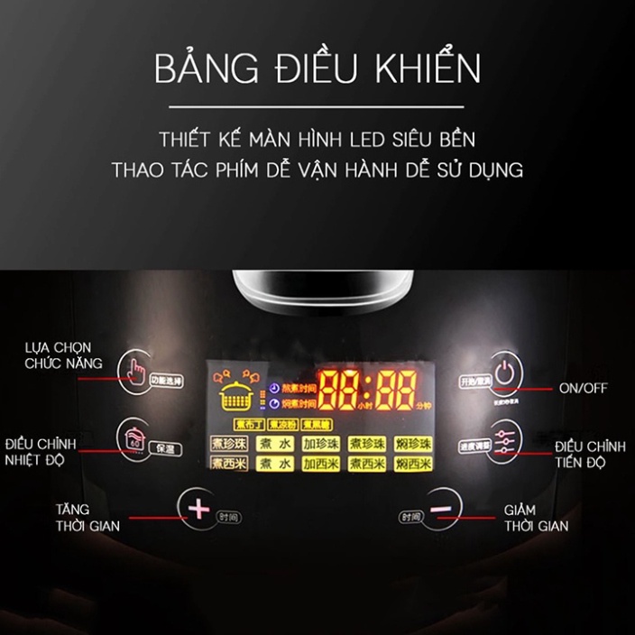 Nồi Nấu Trân Châu FEST 5L Tự Động Hoàn Toàn 100%