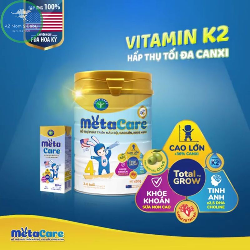 Sữa bột Metacare 5 Mới - phát triển toàn diện cho trẻ trên 6 tuổi (900g)