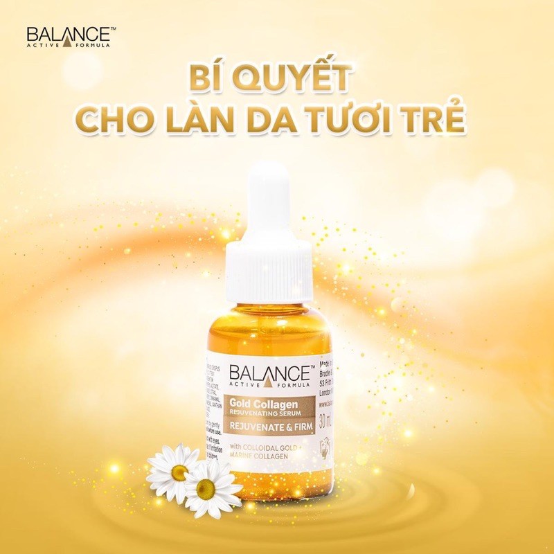 SERUM BALANCE GOLD COLLAGEN REJUVENATING CHỐNG LÃO HOÁ, TÁI TẠO DA 30ML