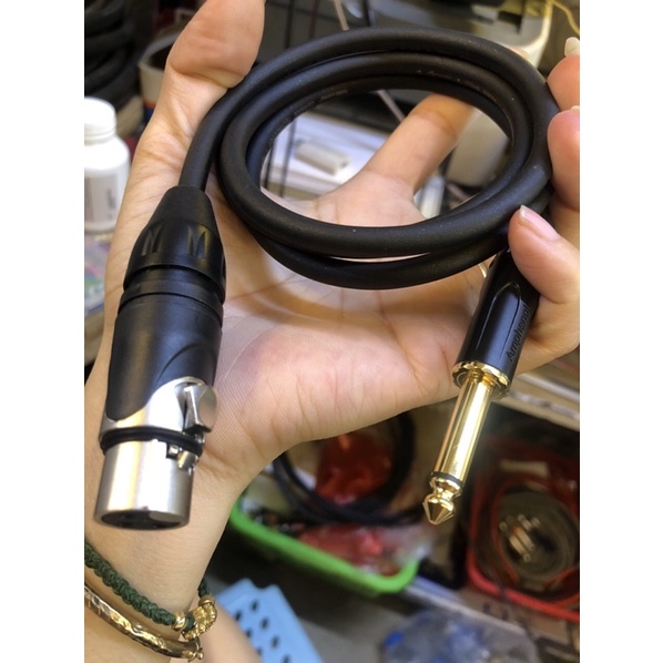 Dây kết nối micro kết nối tín hiệu canon cái ra 6 ly hàng cao cấp