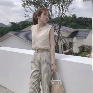 Set Áo ren nổi + quần đũi