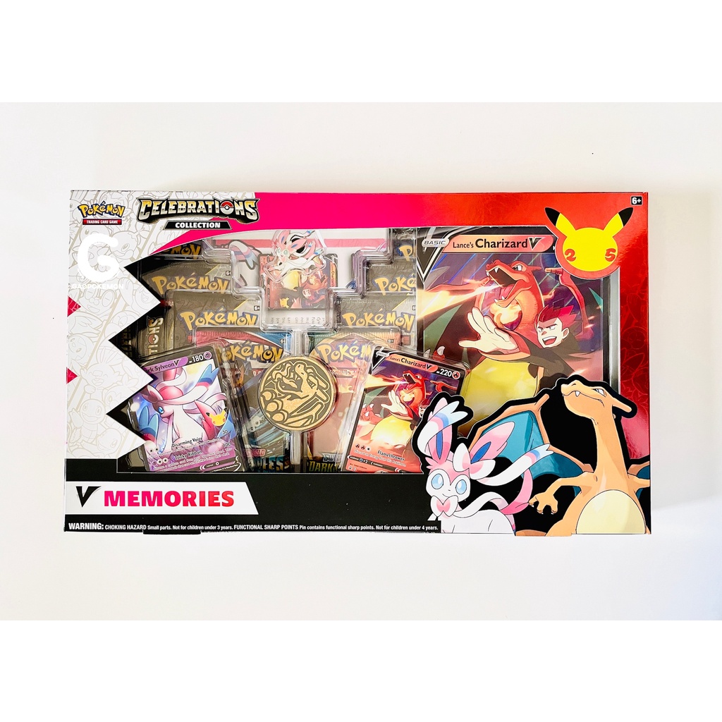 Hộp 8 gói bài Pokemon TCG: Celebrations Special Collection—V Memories