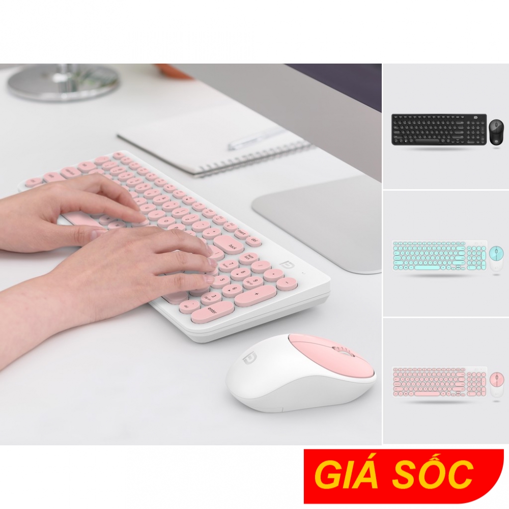 Combo Phím + Chuột Forder FD - iK6630 Bảo hành chính hãng 24 tháng 01 đổi 01 (Combo Keyboard + Mouse FD - iK6630)