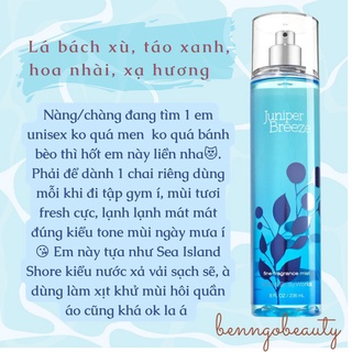 [Bill Mỹ] JUNIPER BREEZE - BỘ XỊT THƠM DƯỠNG THỂ B&BW ❄️💧