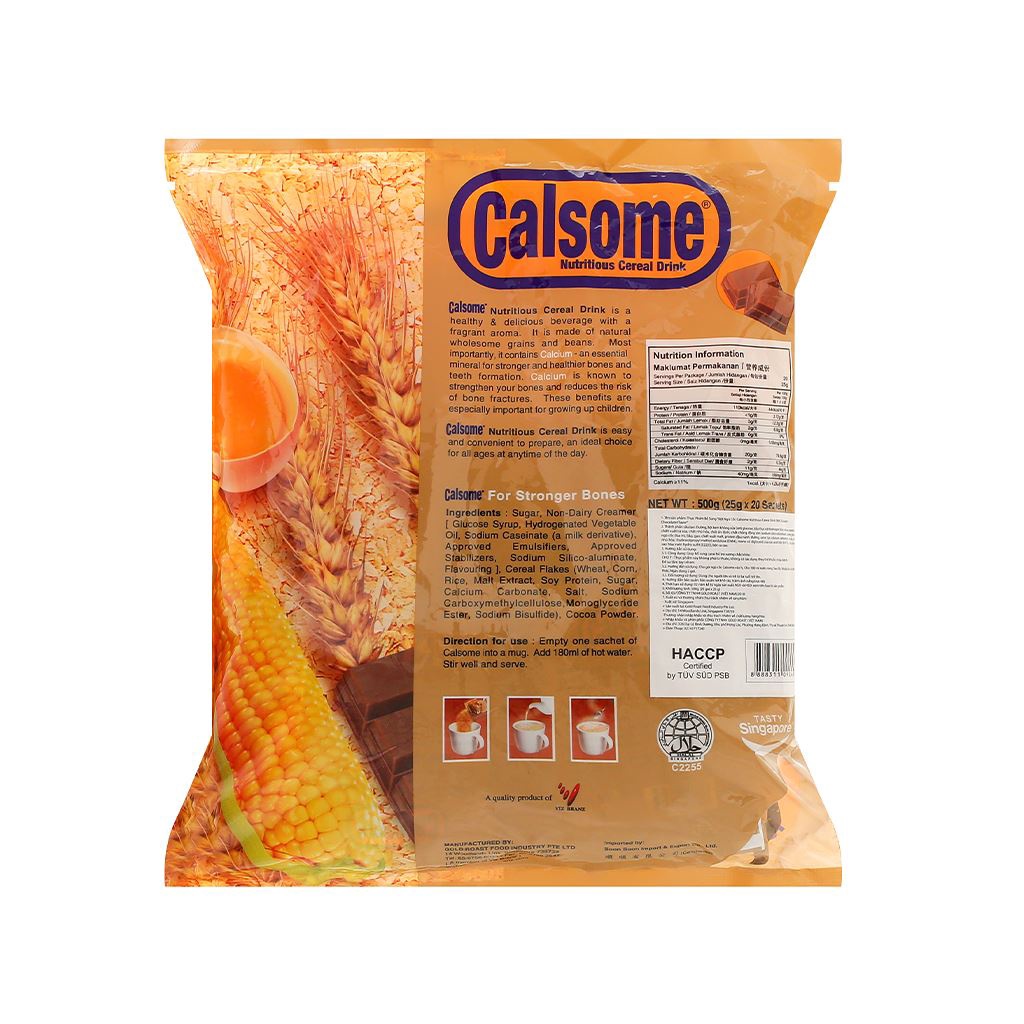 Bột ngũ cốc vị chocolate Calsome bịch 500g