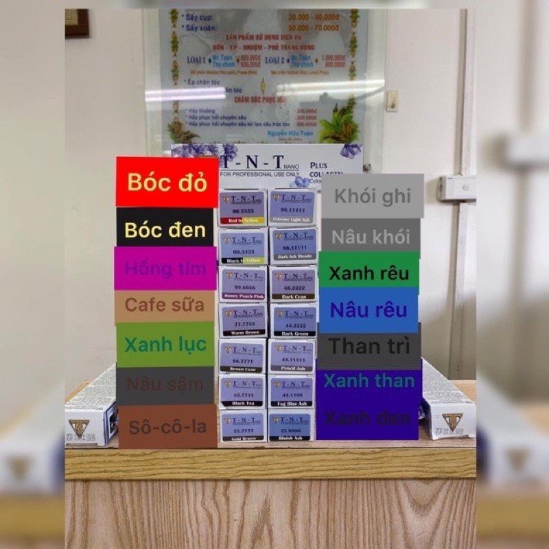 Thuốc Nhuộm Tóc Màu Hồng Trà TNT 88/7766 Purple Brown Hair Dye Cream