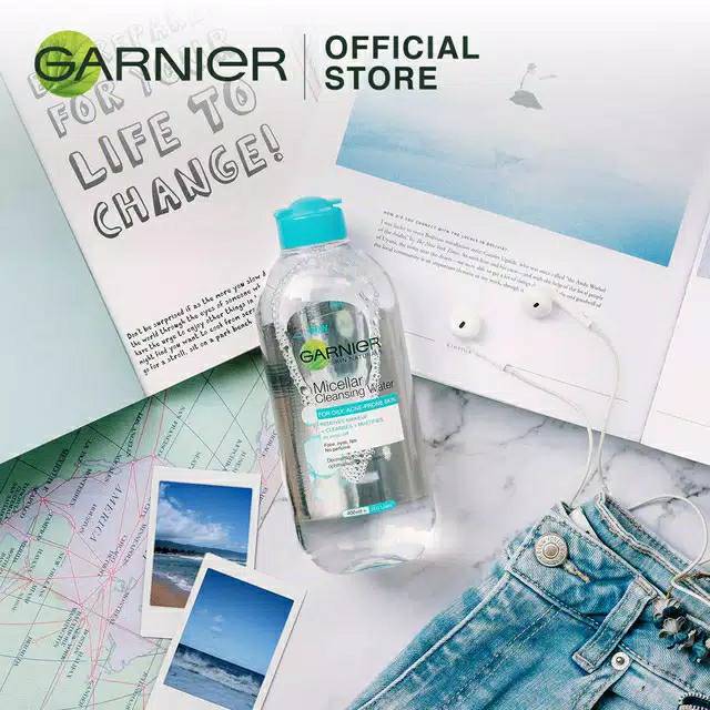 (Hàng Mới Về) Nước Tẩy Trang Garnier Micellar Màu Xanh Dương 125 ml