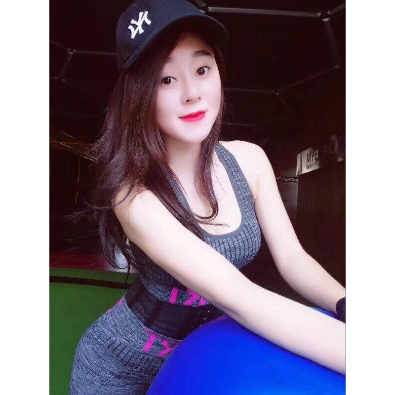 Bộ tập gym SPORT màu xám chất len-thanh lý