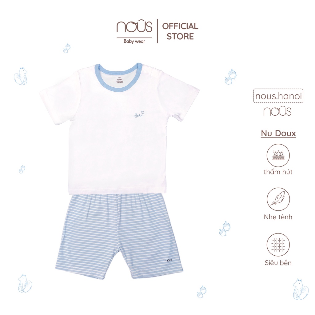 [FULL] Bộ Quần Áo Cộc Nous Cài Vai Nous Mẫu hè NOUS 2021 (Size 12-18M Đến 18-24M)