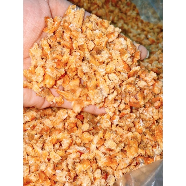 1kg thịt đầu tôm khô sạch vỏ cực ngon ngọt y hình