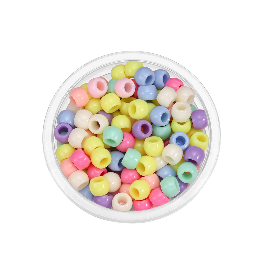 100pcs/pack pastel acrylic beads for DIY Jewelry Headwear Necklace Bracelet Making