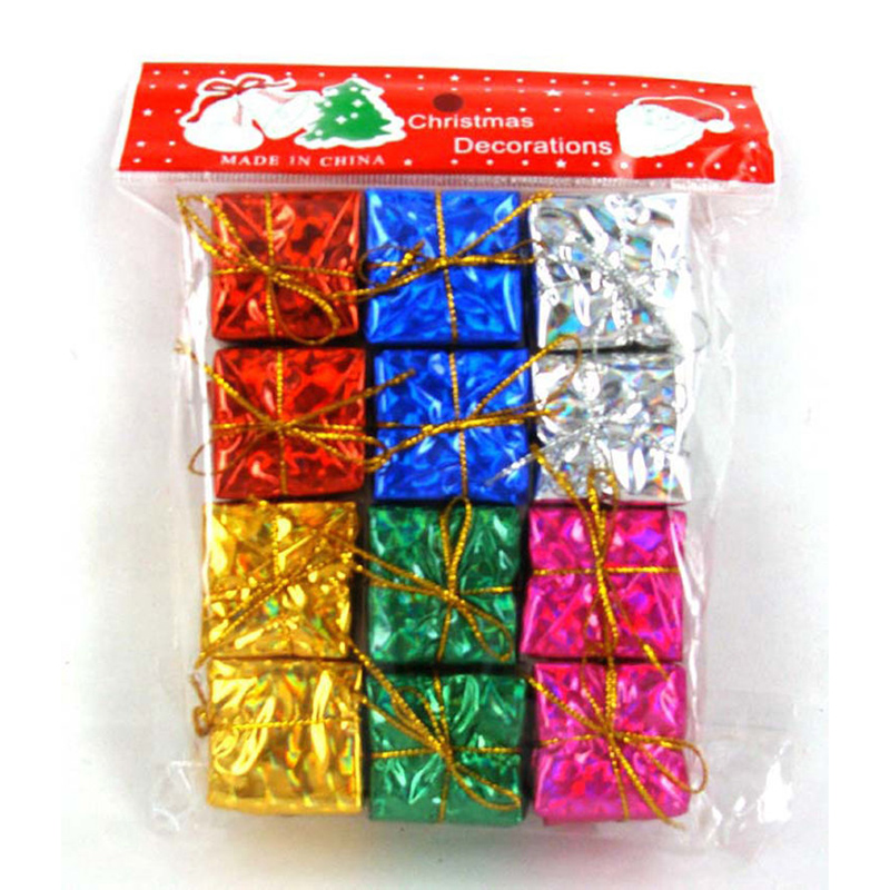 12 Hộp quà nhỏ kiểu treo trang trí cây thông giáng sinh