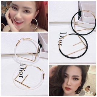 Khuyên tai bông tai fendi tròn đã về FULL 4 MÀU siêu siêu hot cực chanh xả