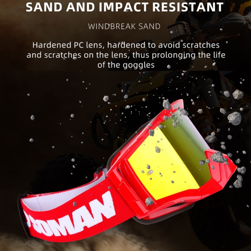 Kính Bảo Hộ MX Chống Tia UV / Trầy Xước / Gió Tiện Dụng Cho Người Đi Xe Mô Tô