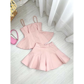 Set áo dây cườm váy xoè