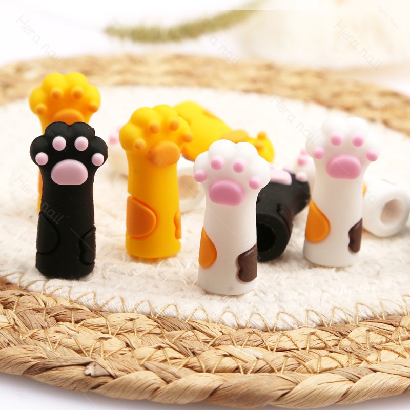 Bọc đầu kìm nhặt da ,nhíp gắp đá nail ngẫu nhiên