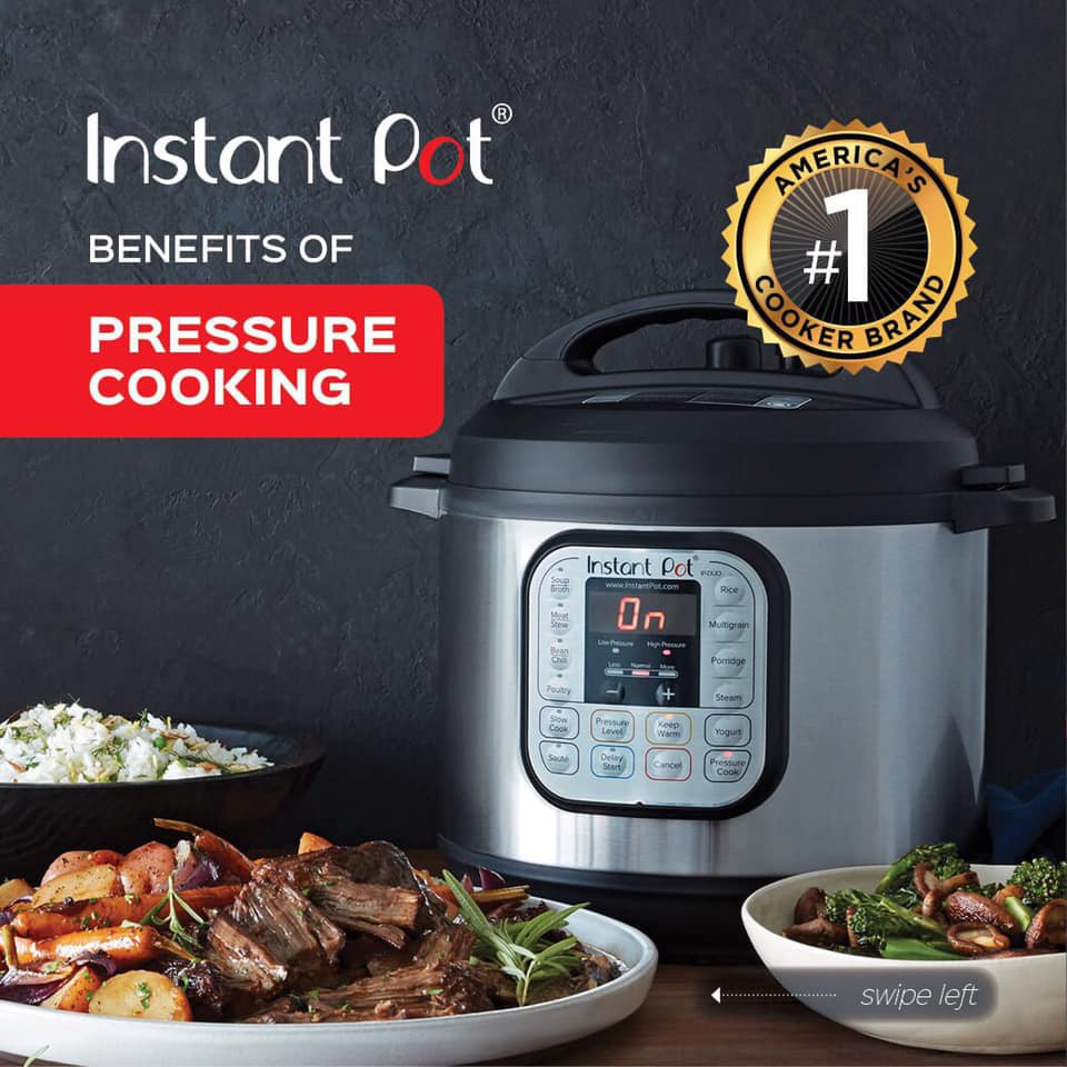 Nồi áp suất điện đa năng INSTANT POT DUO 7 IN 1 5,7l [HÀNG CHÍNH HÃNG]