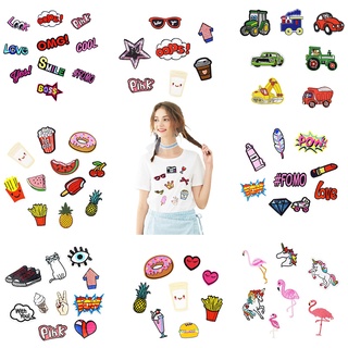 Thêu Miếng Dán Sắt Trên May Đính Huy Hiệu Sọc Người Ngoài Hành Tinh Miếng Dán Cho Áo Khoác Áo Thun Phụ Kiện Mũ Quần Áo