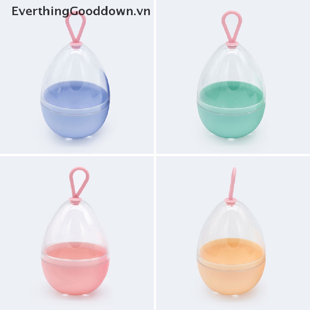 Everthinggood Hộp Rỗng Trong Suốt Đựng Mút Trang Điểm Tiện Lợi