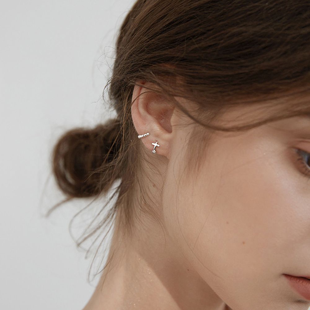 Khuyên tai dạng vòng hình học phong cách Hàn Quốc thanh lịch cho nữ