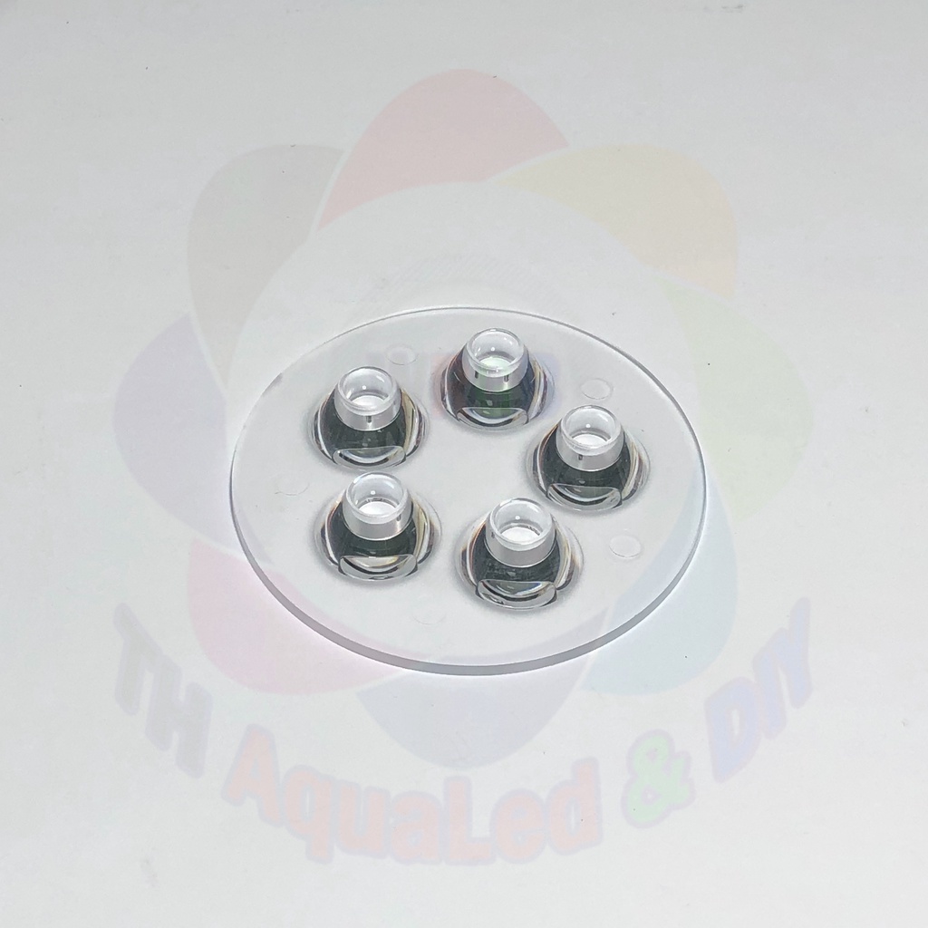 Chóa LED 5 chip, sử dụng cho mạch 5 chip đơn Luxeon, gom ánh sáng thừa hiệu quả