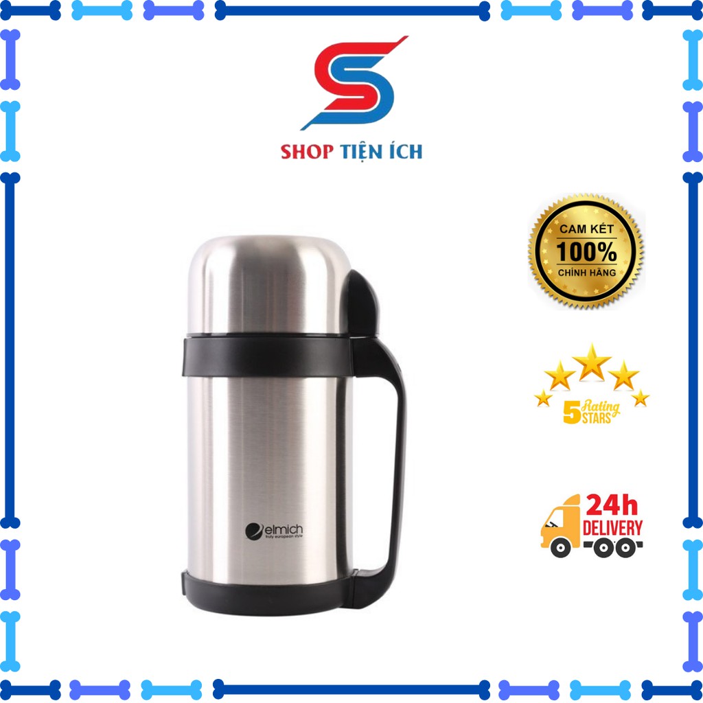 Bình giữ nhiệt đựng thức ăn Elmich 1L- EL6044 bằng inox cao cấp 304 nhập khẩu từ Sec giữ nhiệt 6-8h (tsale sốc)