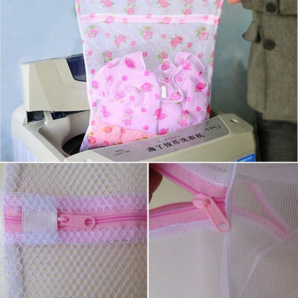 Túi Lưới Giặt Đồ Lót Họa Tiết Hoa