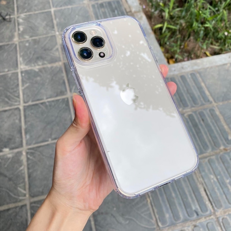 Ốp lưng Kính X-Level trong suốt, Nhám viền màu cho iPhone 13, 13 Pro, 13 Pro Max ôm máy không ố màu