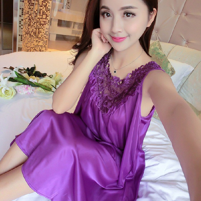 Váy ngủ thun lạnh from xòe dễ thương TK2766