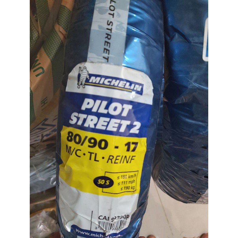 Combo vỏ michelin 80/90-17 và 130/70-17 hoặc 70/90-17 pilot street 2 - lốp xe máy