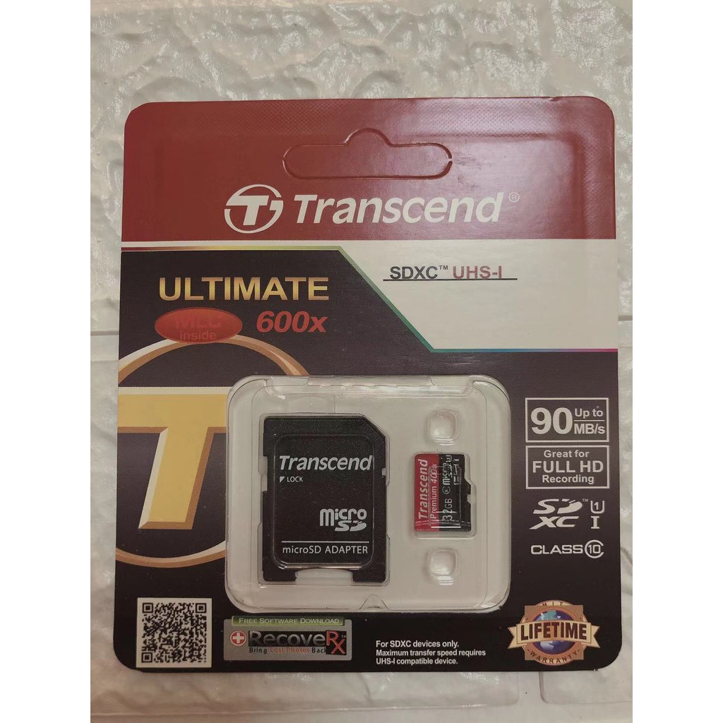 Thẻ Nhớ Micro SD Transcend Nhiều Dung Lượng Có Sẵn Tùy Chọn 8GB 16GB 32GB 64GB