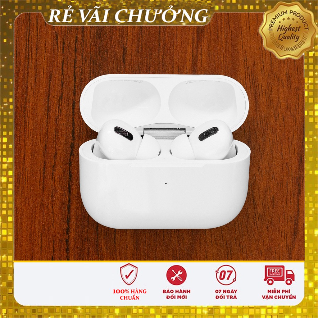 Tai nghe AirPODS PRO 1:1 sạc không dây, xuyên âm, lọc âm, tháo tai dừng nhạc, định vị đổi tên