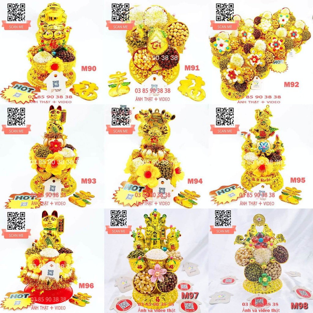 [Đồng Giá 99K ] Tháp Tỏi Thần Tài - Bông Tỏi Ông Địa Ngũ Hành Nhiều Mẫu VỢ CHỒNG TÔI