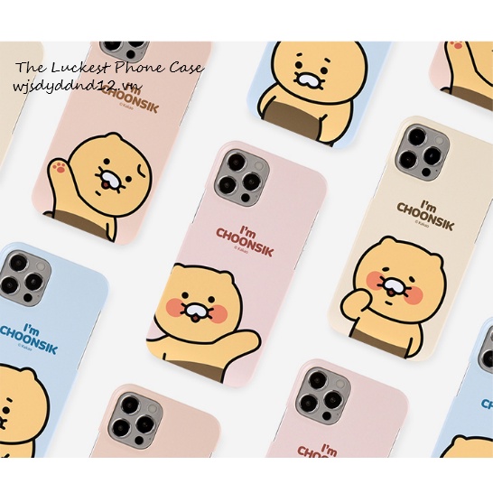 KAKAO FRIENDS ChunSik Kakao Friends Ryan’s pet cat, Chun value couple mobile phone case Compatible for iPhone Samsung
