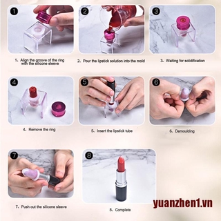 Set 3 Khuôn Silicone Làm Son Môi DIY