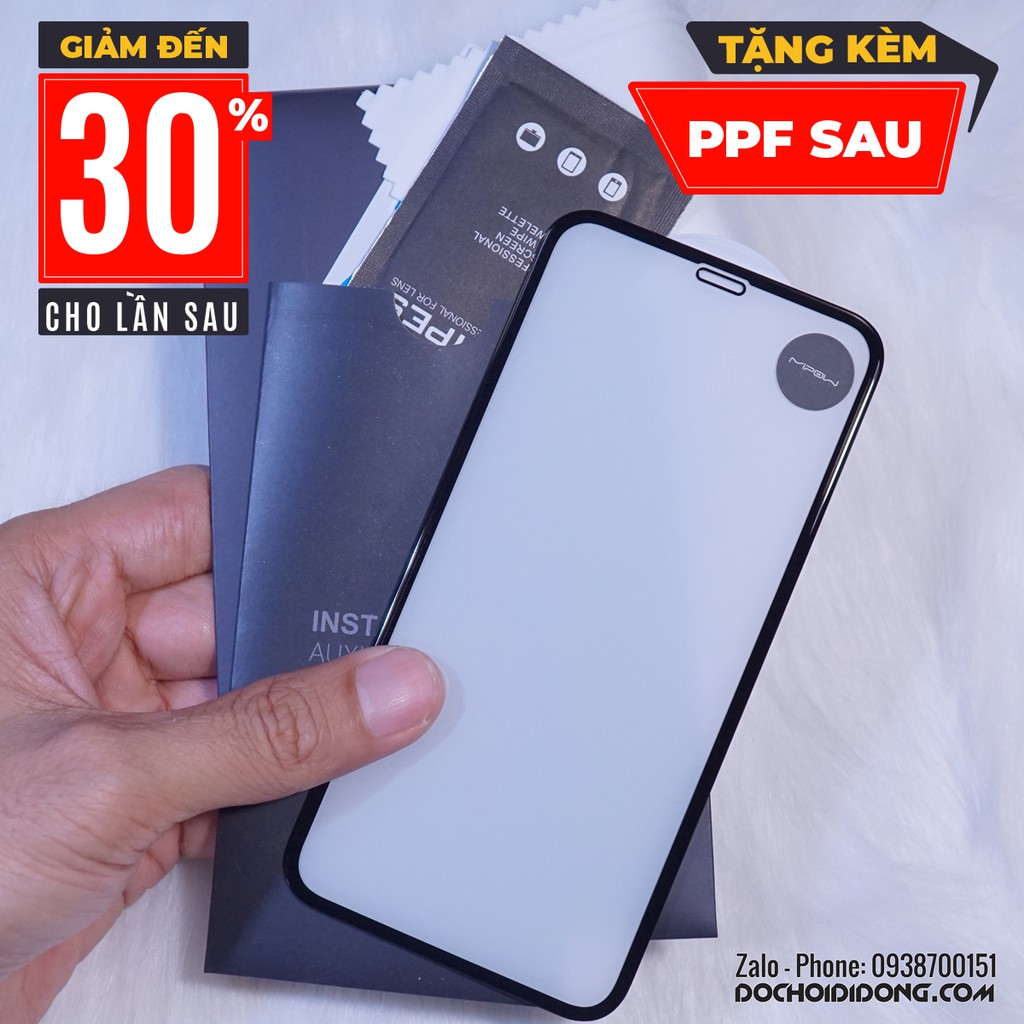 [TẶNG DÁN LƯNG] Miếng Dán Cường Lực IPhone 11 Mipow King Bull 3D Full Màn Hình
