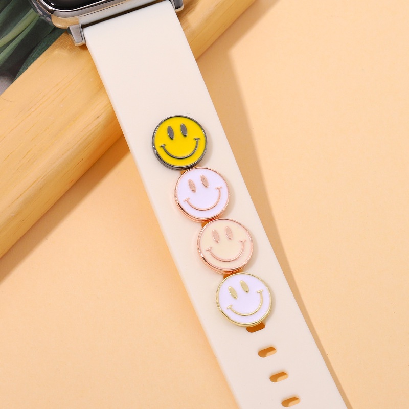 Dây Đeo Đồng Hồ Bằng Silicone Đính Kim Cương Giả 41mm 45mm 44mm 40mm Cho iWatch Seires 7 6 5 4 3 SE