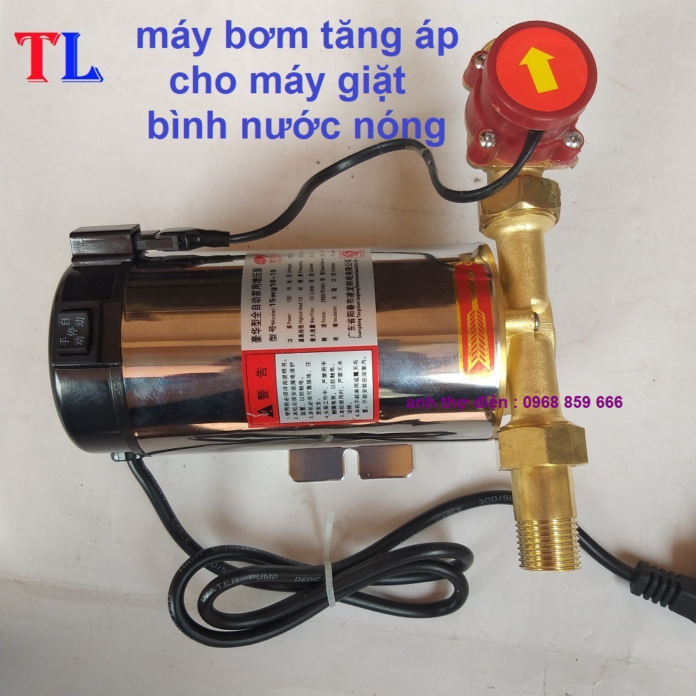 Bơm tăng áp lực máy giặt bình nóng lạnh / bơm tăng áp ( chạy điện 220v )