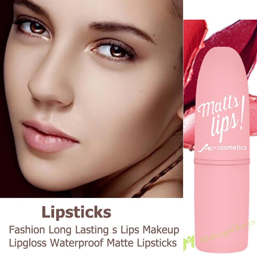 【New Arrival】Matte Lipsticks Waterproof Long Lasting 12 Colors Lips Makeup Lipgloss
